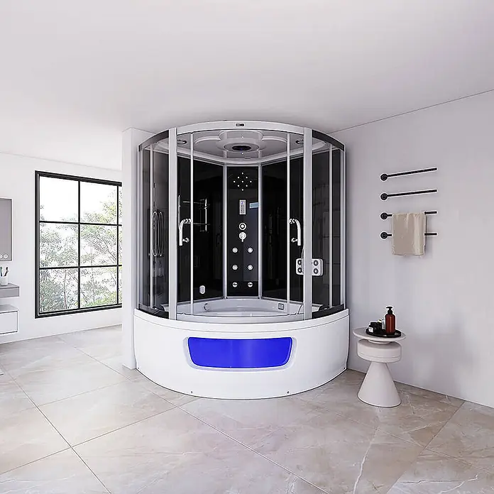 Home Deluxe Komplettdusche EXCLUSIO - Schwarz