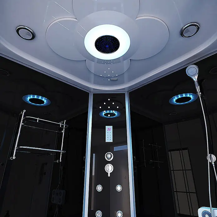 Home Deluxe Komplettdusche EXCLUSIO - Schwarz