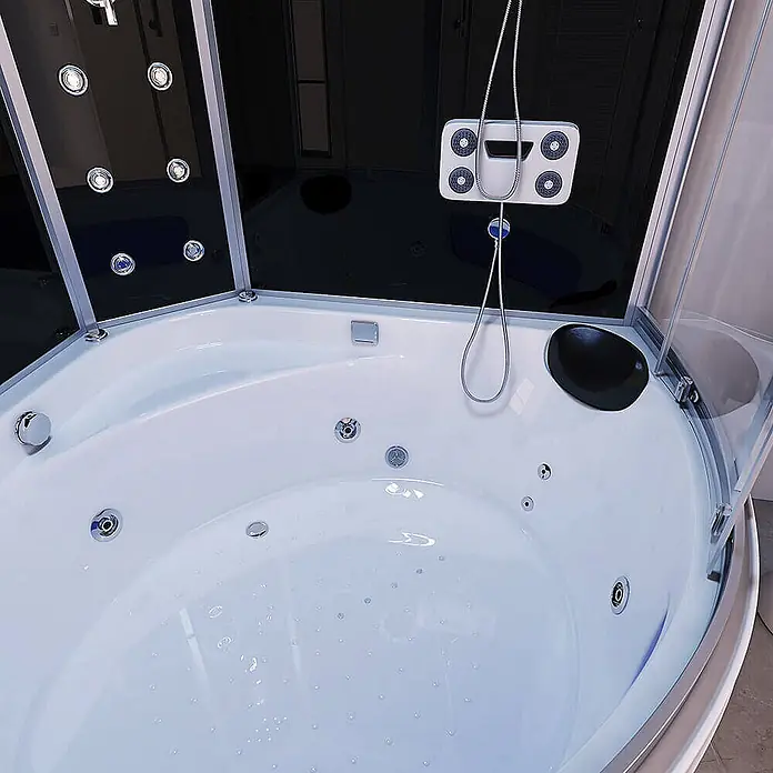 Home Deluxe Komplettdusche EXCLUSIO - Schwarz