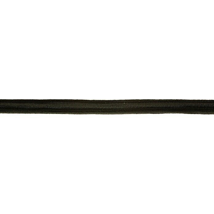 Stabilit Gummiseil Meterware6 mm, Als Zuschnitt erhältlich, Schwarz Front View