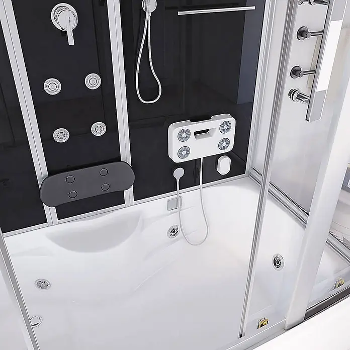 Home Deluxe Komplettdusche DIAMOND - Schwarz