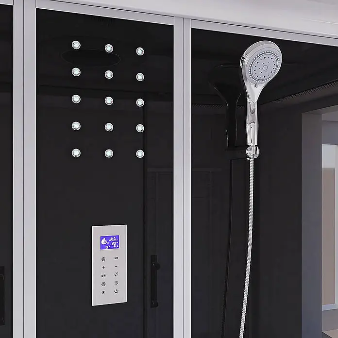 Home Deluxe Komplettdusche DIAMOND - Schwarz