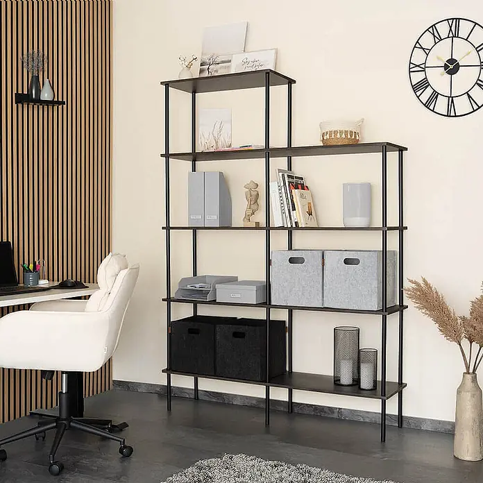 Home Deluxe Holzregal INDU - Dark Oak - Dark Oak