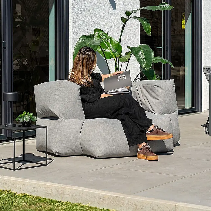 Home Deluxe Sitzsack HEAVEN Hellgrau - 