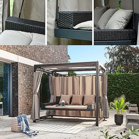 Home Deluxe  Gartenliegen-Set PROVENCE Ausstattung: Komplettset