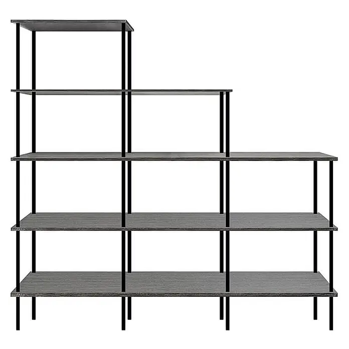 HOME DELUXE Regal INDU Dark Oak 207 x 196 cm - 