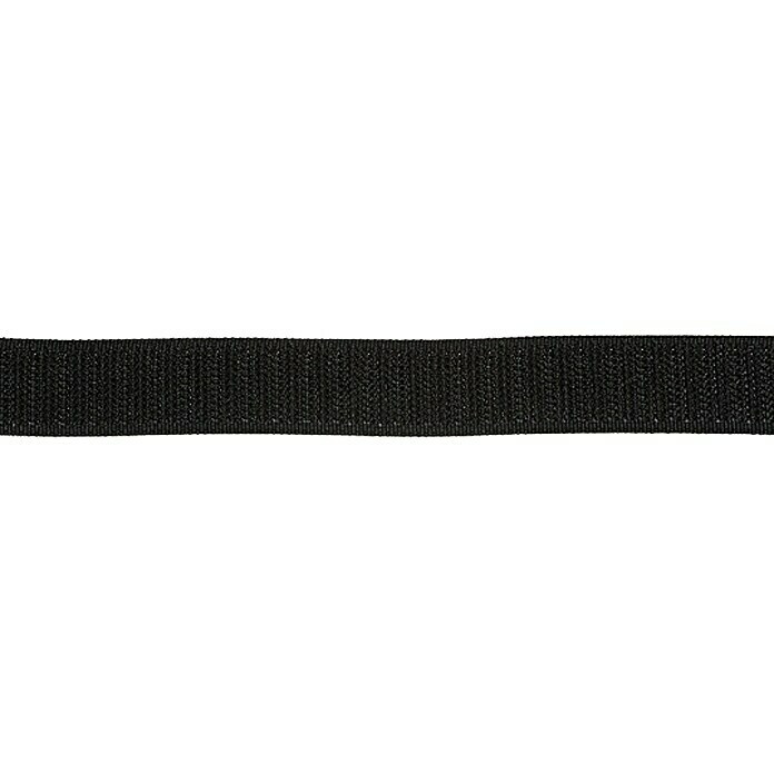 Stabilit Hakenband MeterwareBreite: 20 mm, Schwarz, Selbstklebend Front View