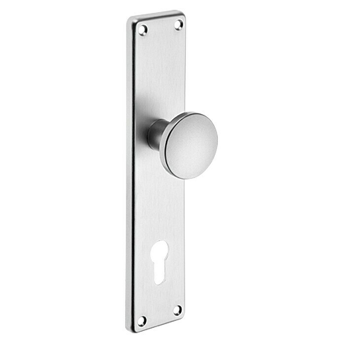 Portaferm Knopflangschild HTVierkantstift: 10 mm, Distanznorm: 92 mm, Aluminium Front View