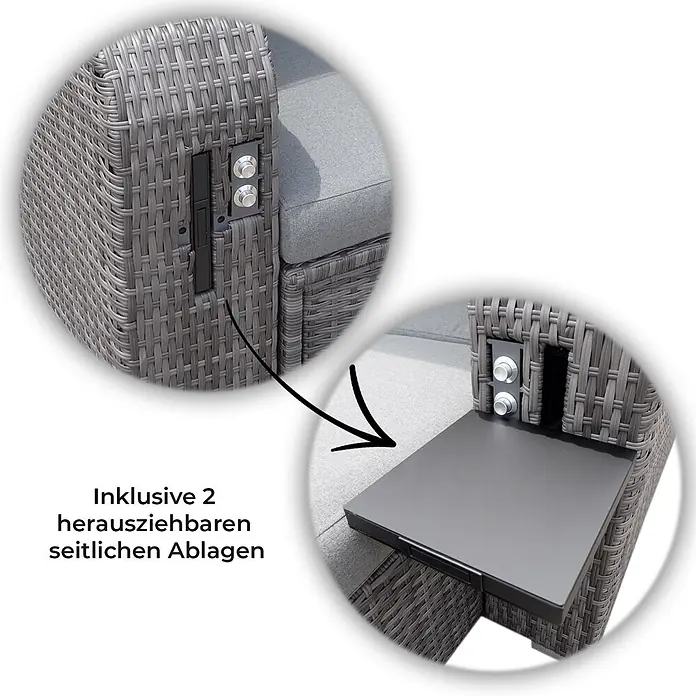 Home Deluxe Strandkorb HOLBY Mit Regenabdeckung - 