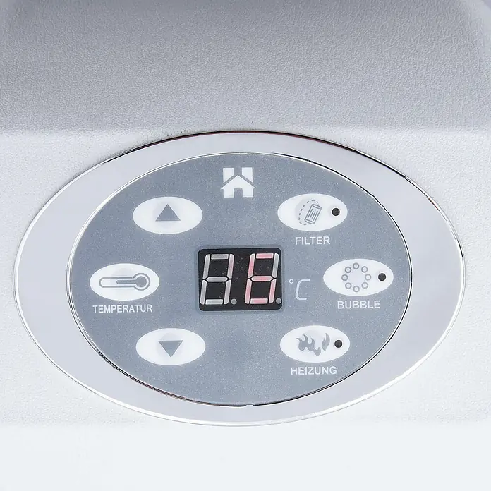 Home Deluxe Mobil-Whirlpool SPLASH inkl. Abdeckung - Grau