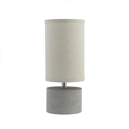 HOME DELUXE Kleine Tischlampe in Betonoptik - Grau