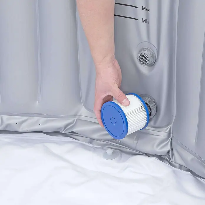 Home Deluxe Mobil-Whirlpool SPLASH inkl. Abdeckung - Grau
