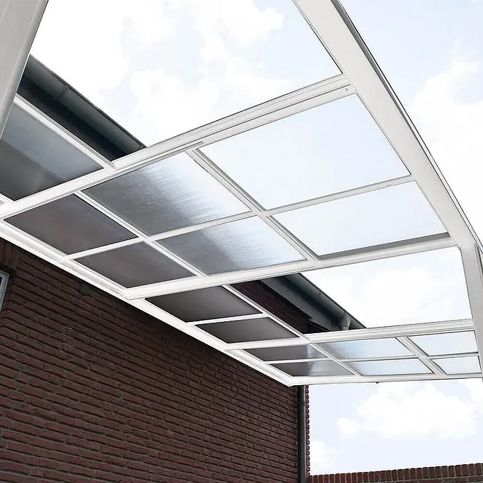 Home Deluxe Terrassenüberdachung SOLIS DELUXE Weiß 290 x 295 x 233 / 272 cm - 