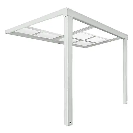 Home Deluxe Terrassenüberdachung SOLIS DELUXE Weiß 290 x 295 x 233 / 272 cm