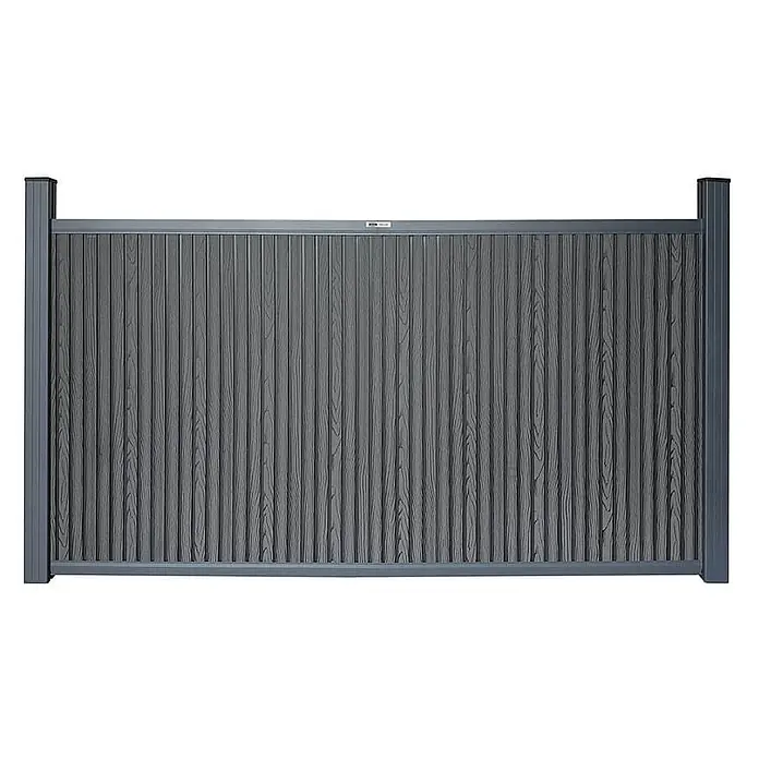 Home Deluxe WPC Sichtschutzzaun CALLADO PREMIUM 115 cm 2 x Element + 3 x Pfosten - 