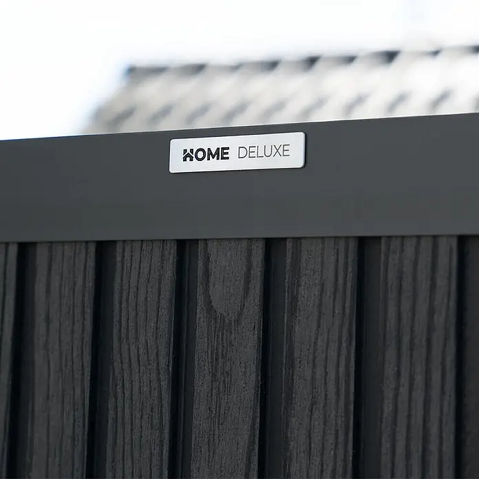 Home Deluxe WPC Sichtschutzzaun CALLADO PREMIUM 115 cm 2 x Element + 3 x Pfosten - 