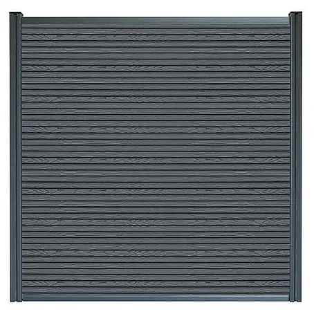 Home Deluxe WPC Sichtschutzzaun CALLADO PREMIUM 185 cm 1 x Element + 2 x Pfosten