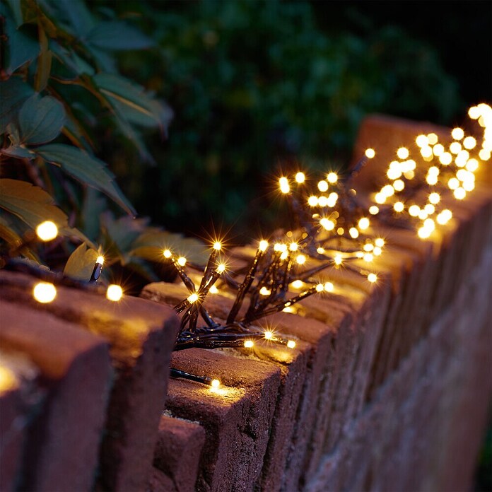 LED-Clusterlichterkette (Außen, Lichtfarbe: Warmweiß, Anzahl Leuchtmittel: 400 Stk., Netzbetrieben) | BAUHAUS