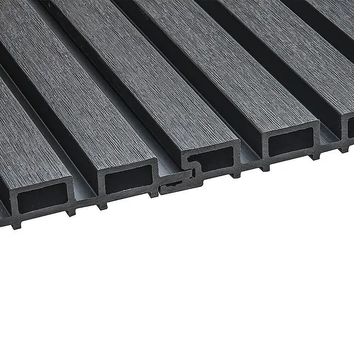 Home Deluxe Wandpaneel Fassadenverkleidung DUVAR - 40 m² - Anthrazit
