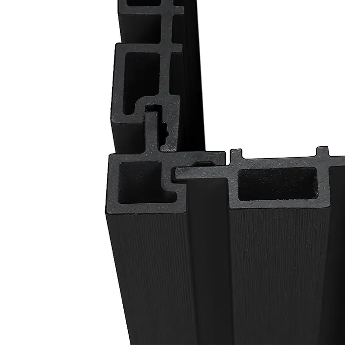 HOME DELUXE WPC Eckprofil für Fassadenverkleidung SANO Anthrazit - Menge: 12 - 
