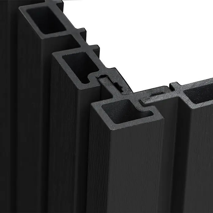 HOME DELUXE WPC Eckprofil für Fassadenverkleidung SANO Anthrazit - Menge: 12 - 