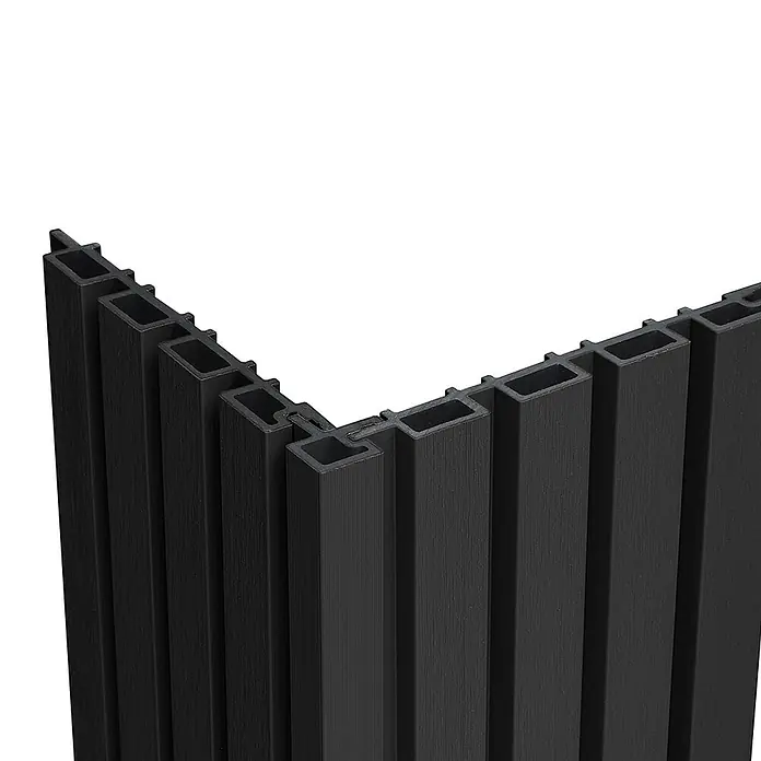 HOME DELUXE WPC Eckprofil für Fassadenverkleidung SANO Anthrazit - Menge: 12 - 
