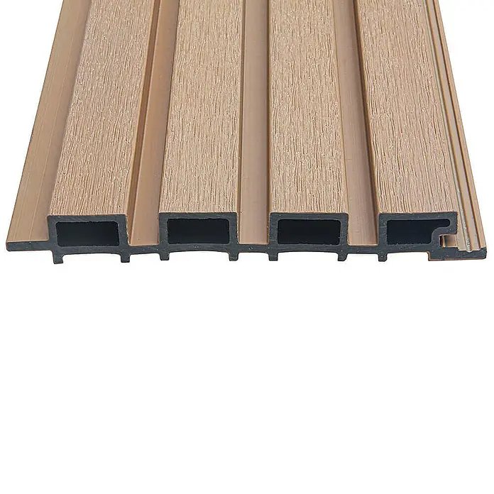 Home Deluxe Wandpaneel Fassadenverkleidung DUVAR - 50 m² - Teak