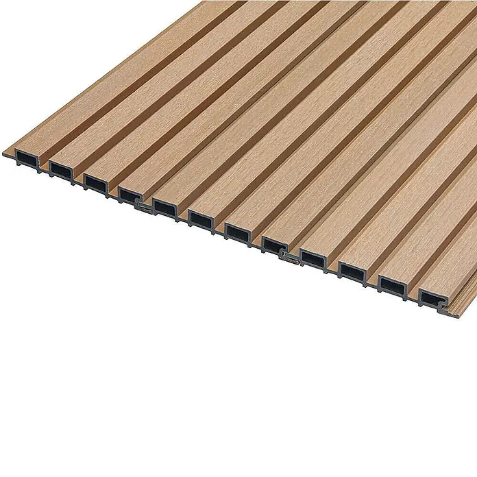 Home Deluxe Wandpaneel Fassadenverkleidung DUVAR - 50 m² - Teak