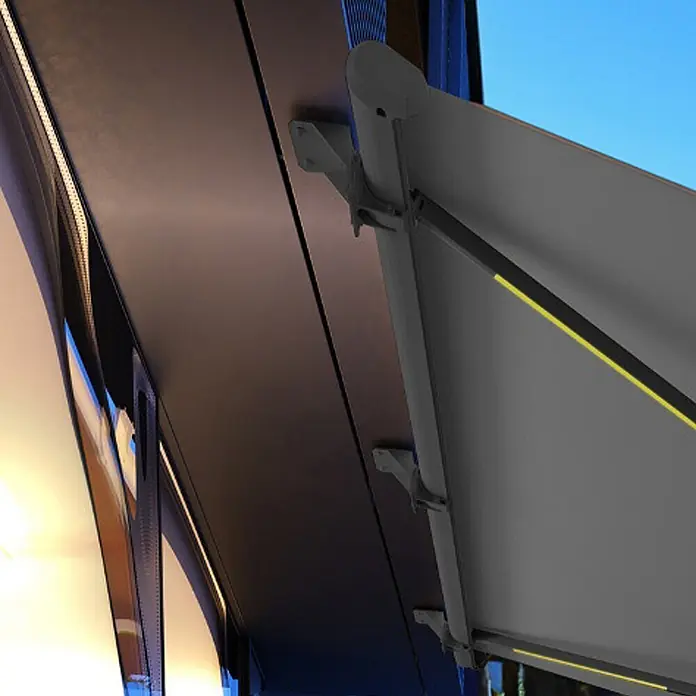 Home Deluxe LED-Vollkassettenmarkise ERA - Farbe: Anthrazit, Menge: 1 - 