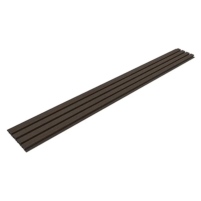 Home Deluxe Fassadenverkleidung DUVAR Nussbaum 2 m² -  - Dunkelbraune Verbundstoff-Lamellenplatte mit Rillen für Terrassen oder Verkleidungen.