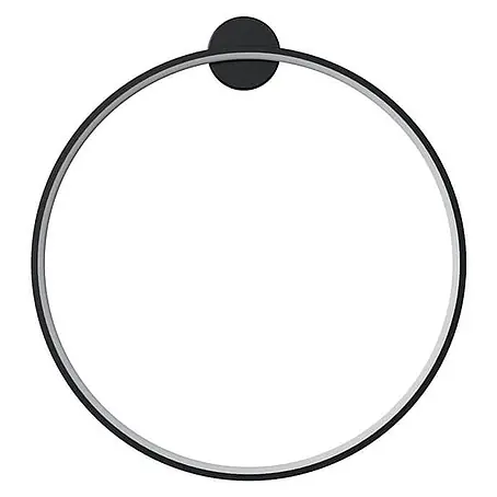 HOME DELUXE LED-Wandleuchte RAYON Schwarz - 60 cm