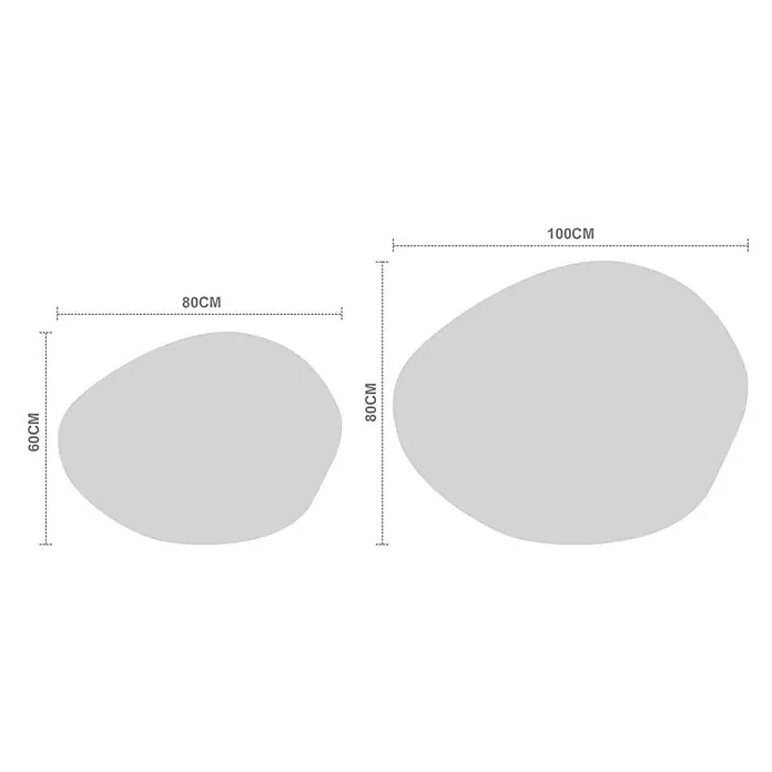 HOME DELUXE LED-Spiegel MAY asymmetrisch - 60 x 80 cm - 