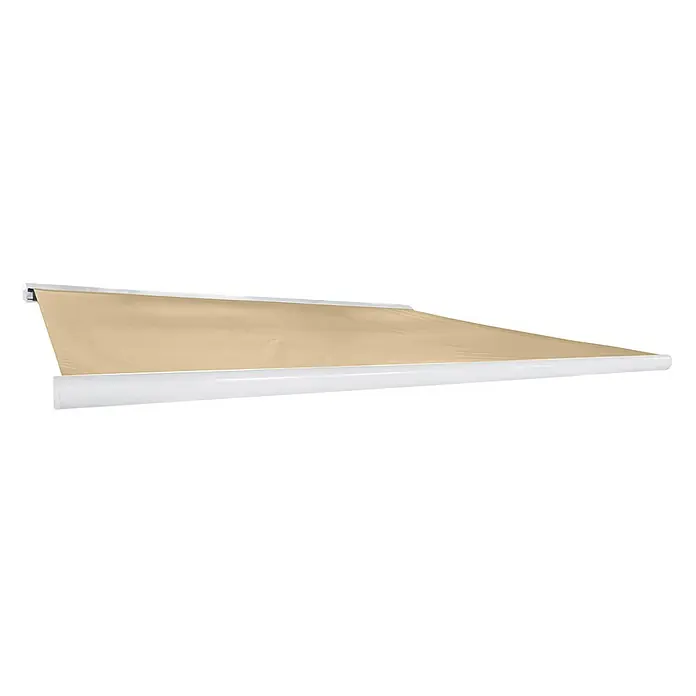 Home Deluxe LED-Vollkassettenmarkise ELOS - Sandfarben - 350 x 250 cm - 