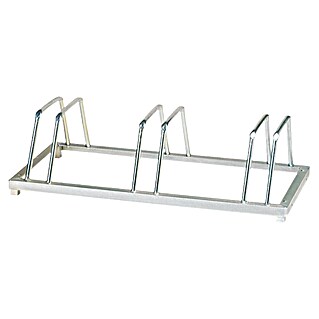 Fietsrek 3 beugels (3 beugels, Geschikt voor: Bandbreedte tot 55 mm)