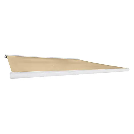 Home Deluxe  LED-Vollkassettenmarkise ELOS - Sandfarben - 350 x 250 cm