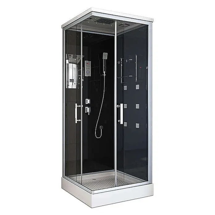 Home Deluxe Komplettdusche WAVE S - Schwarz