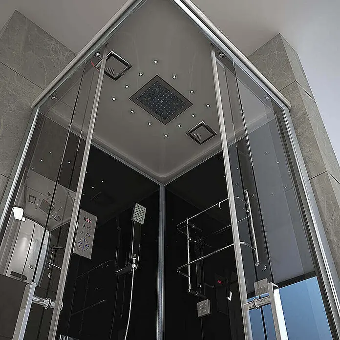 Home Deluxe Komplettdusche WAVE S - Schwarz