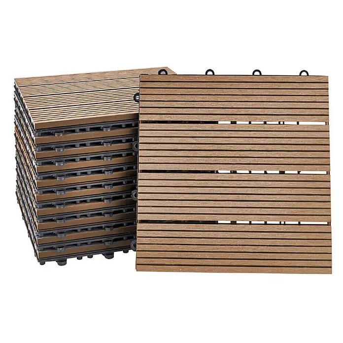 Home Deluxe Terrassenfliese BAVARO 6m² - Teak, Matt