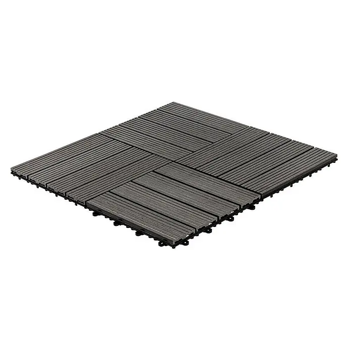Home Deluxe Terrassenfliese BAVARO 1m² - Anthrazit, Matt