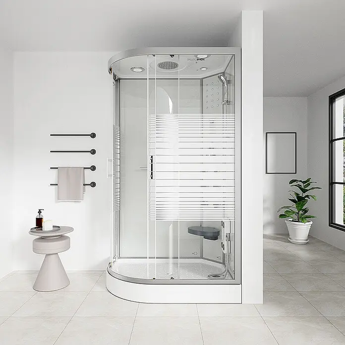 Home Deluxe Komplettdusche WHITE PEARL - Weiß