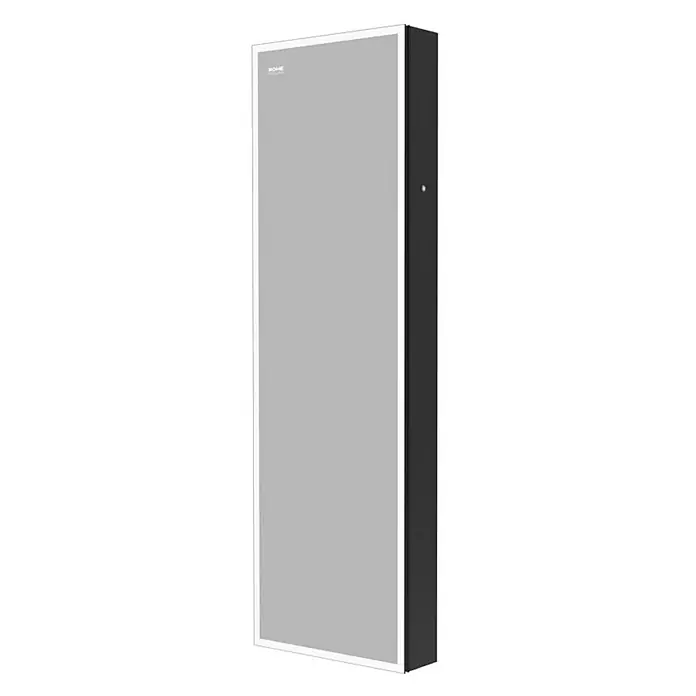 HOME DELUXE LED-Spiegelschrank OSMO Schwarz - 50 x 160 cm - 