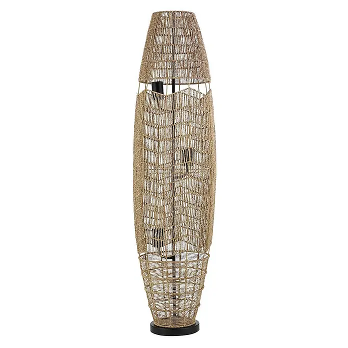 HOME DELUXE Stehlampe aus Jute KIKO - Natur - 