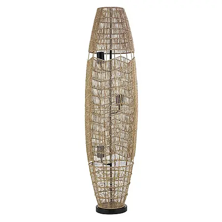 HOME DELUXE Stehlampe aus Jute KIKO - Natur