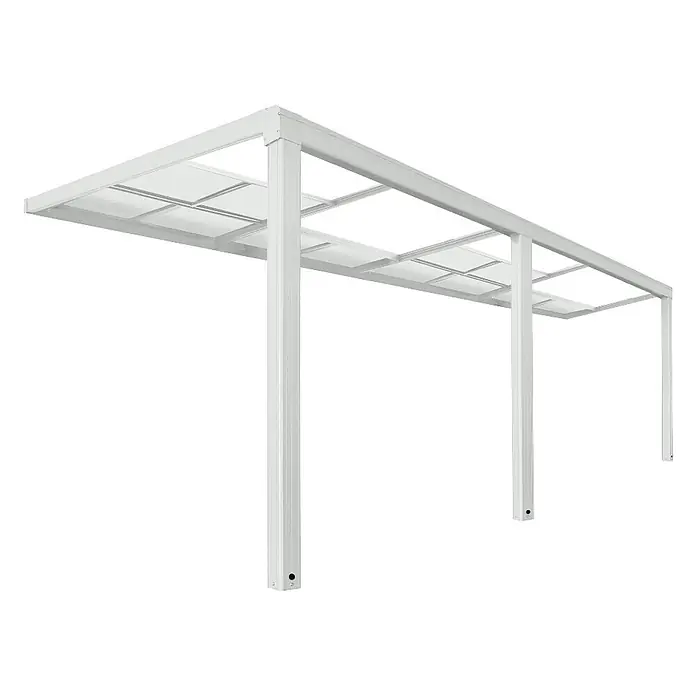 Home Deluxe Terrassenüberdachung SOLIS DELUXE Weiß 579 x 295 x 233 / 272 cm - 