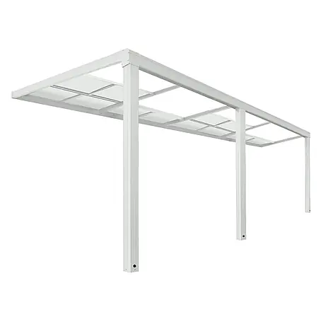 Home Deluxe Terrassenüberdachung SOLIS DELUXE Weiß 579 x 295 x 233 / 272 cm