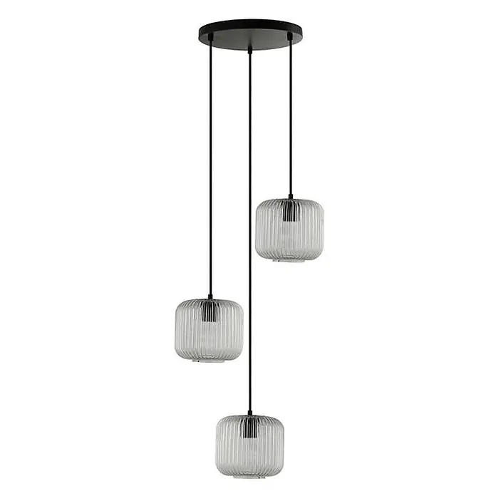 HOME DELUXE Hängeleuchte aus Glas LILY - Transparent - 