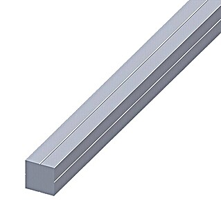 Kantoflex Vierkante staaf (1.000 x 11,5 x 11,5 mm, Aluminium, Blank)