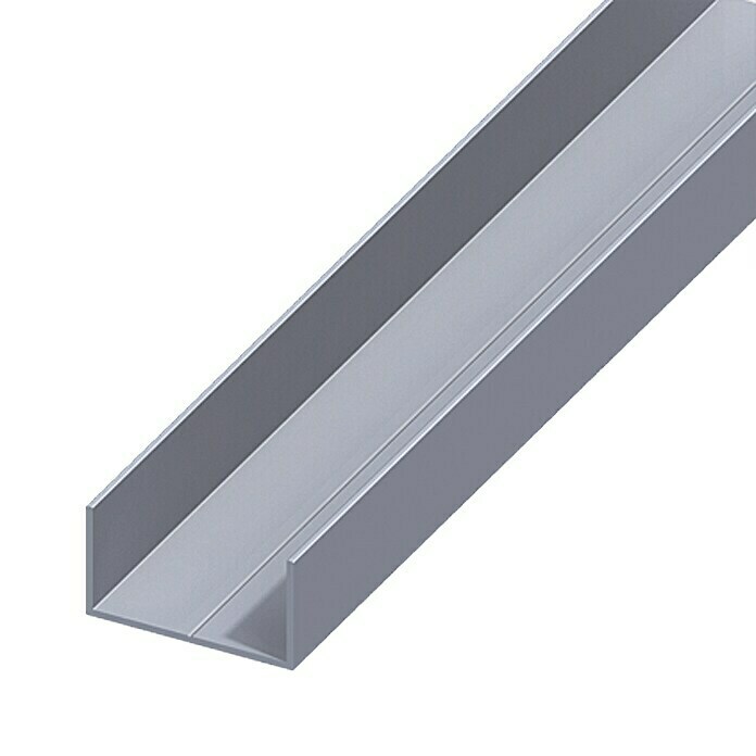 Kantoflex Rechteck-U-Profil (2.500 x 35,5 x 19,5 mm, Stärke: 1,5 mm, Aluminium, Blank)