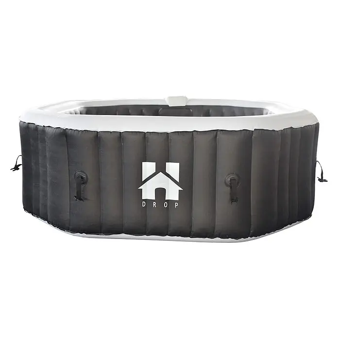 Home Deluxe Mobil-Whirlpool DROP inkl. Abdeckung - Schwarz