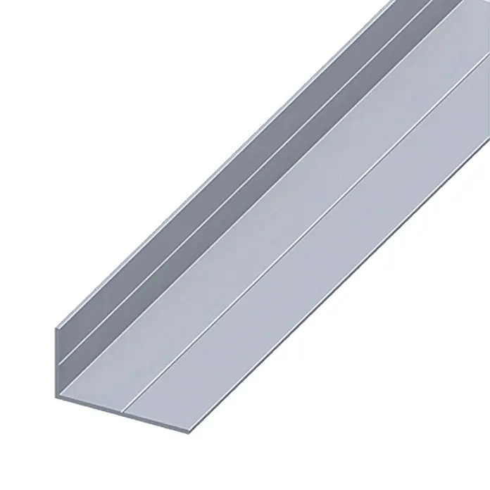 Kantoflex Winkelprofil - 1.000 x 19,5 x 11,5 mm, Stärke: 1,5 mm, Aluminium, Silber - Aufnahme einer Metallwinkelstange, ideal für Konstruktions- und Bauprojekte, mit präzisen Winkeln und glatter Oberfläche.